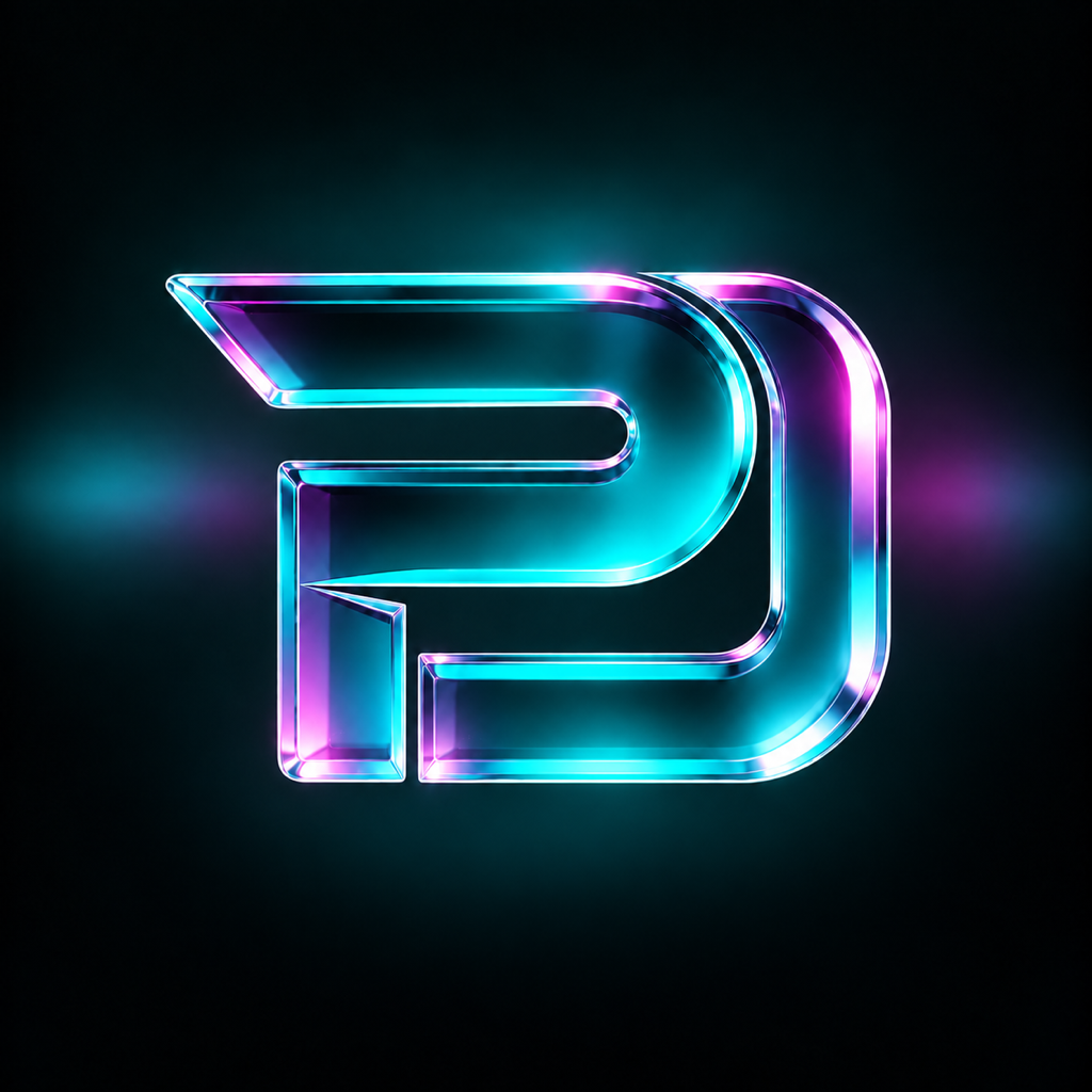 Phantom Dark iridescent glass PD icon